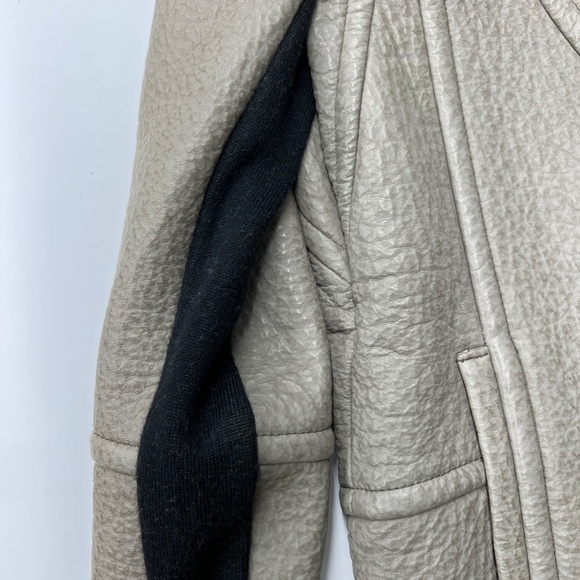 TASHA TARNO Textured Real Leather jacket - Picture 5 of 6